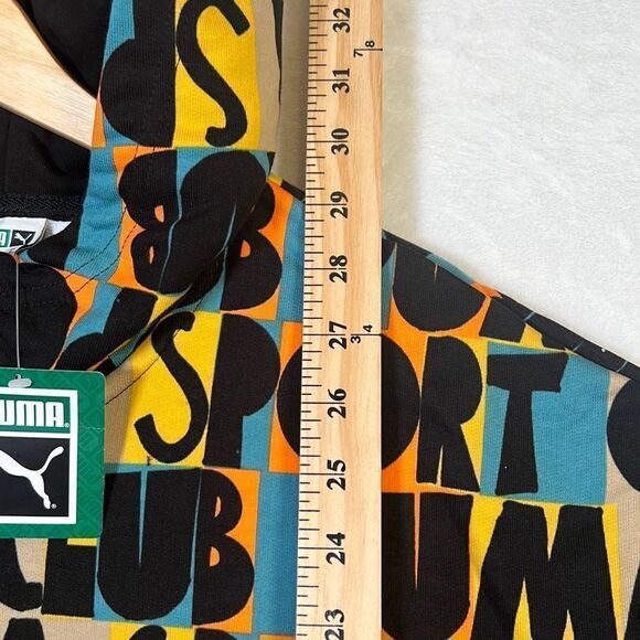 PUMA MEN HC ALLOVER PRINT SHORT SLEEVE‎ HOODIE- NWT-Men medium - Picture 3 of 6